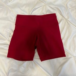 COPY - Lululemon Red Biker Shorts